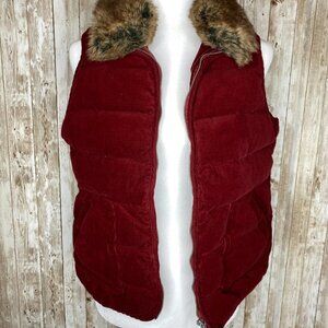 Women’s Nautica Corduroy Puffer Vest size Medium